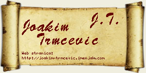 Joakim Trmčević vizit kartica